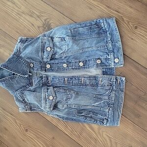 Denim Vintage Y2K vest, Size Small